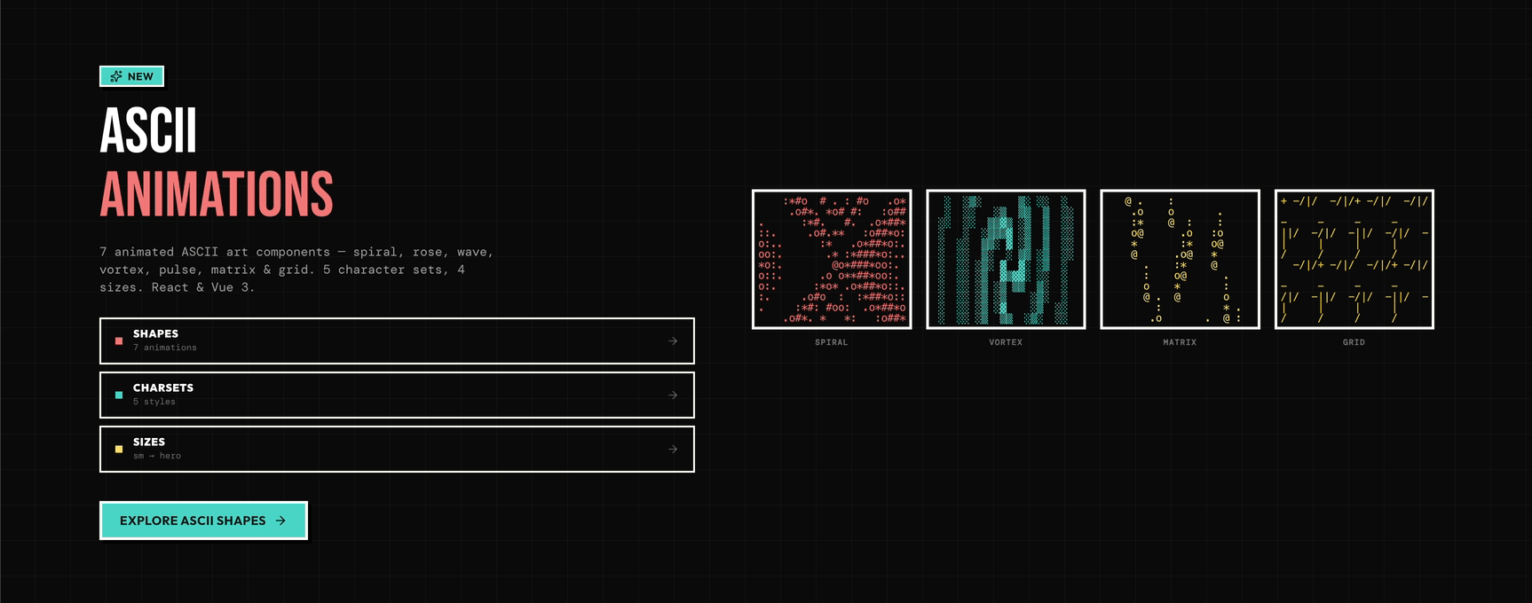 ASCII Shapes