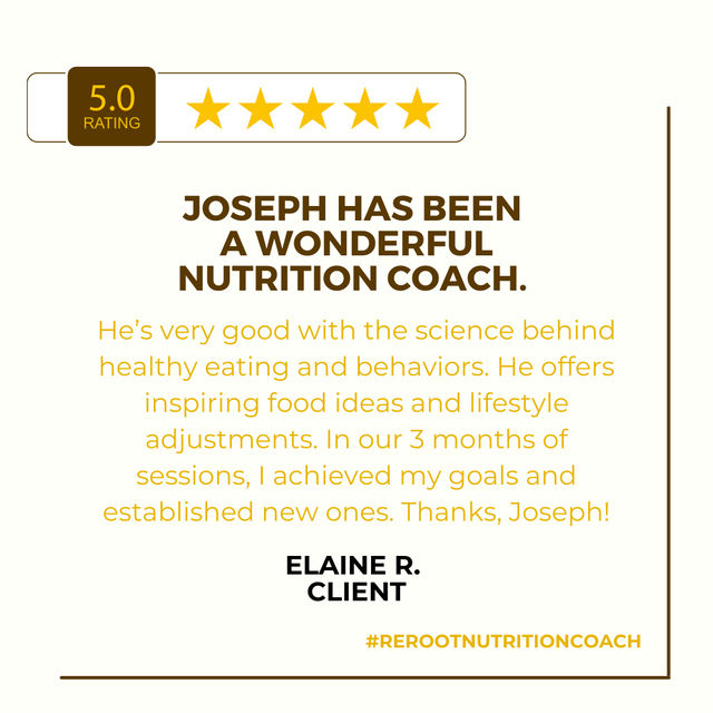 Another 5 Star Google Review For Re-Root Nutrition Coaching