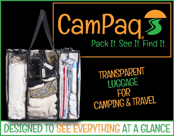 Clear Camping and Travel Storage Bags