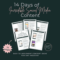 14 Days of Content Ideas eBook