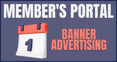 Banner Advertising on Pages in the Member's Portal - ONE MONTH