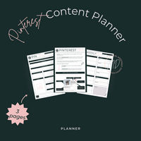 Pinterest Planner | Content Planner | Social Media Planner
