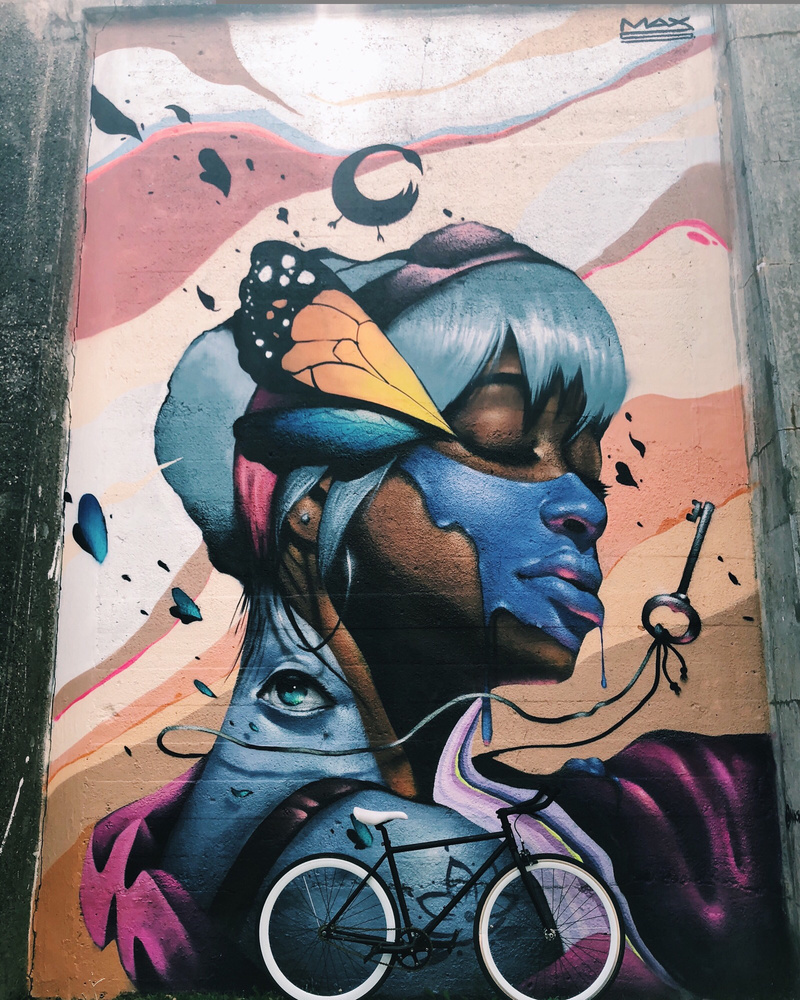 mural in Chicago by artist Max Sansing.