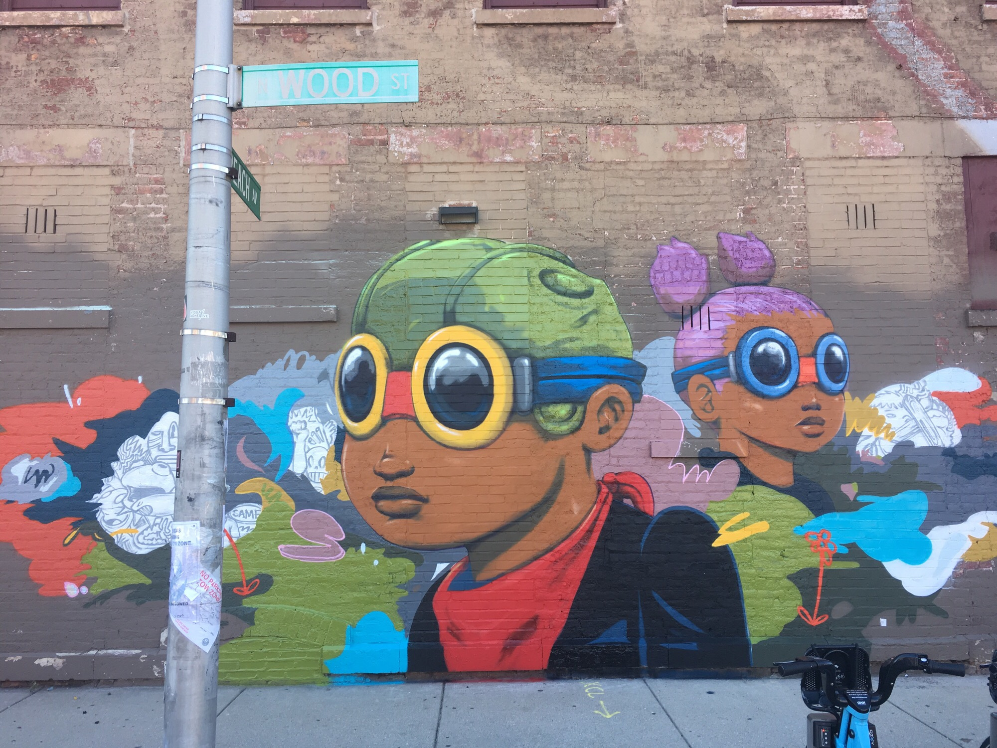 mural in Chicago by artist Hebru Brantley.