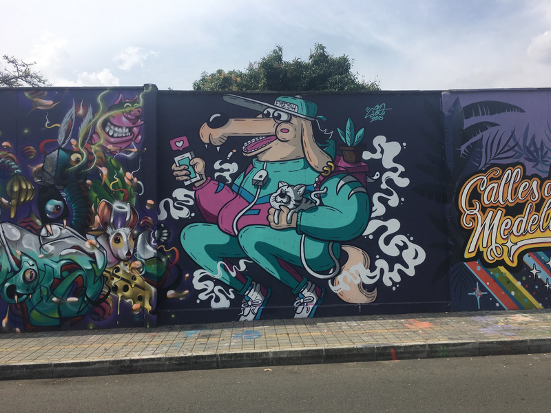 mural in MedellΓn by artist unknown.
