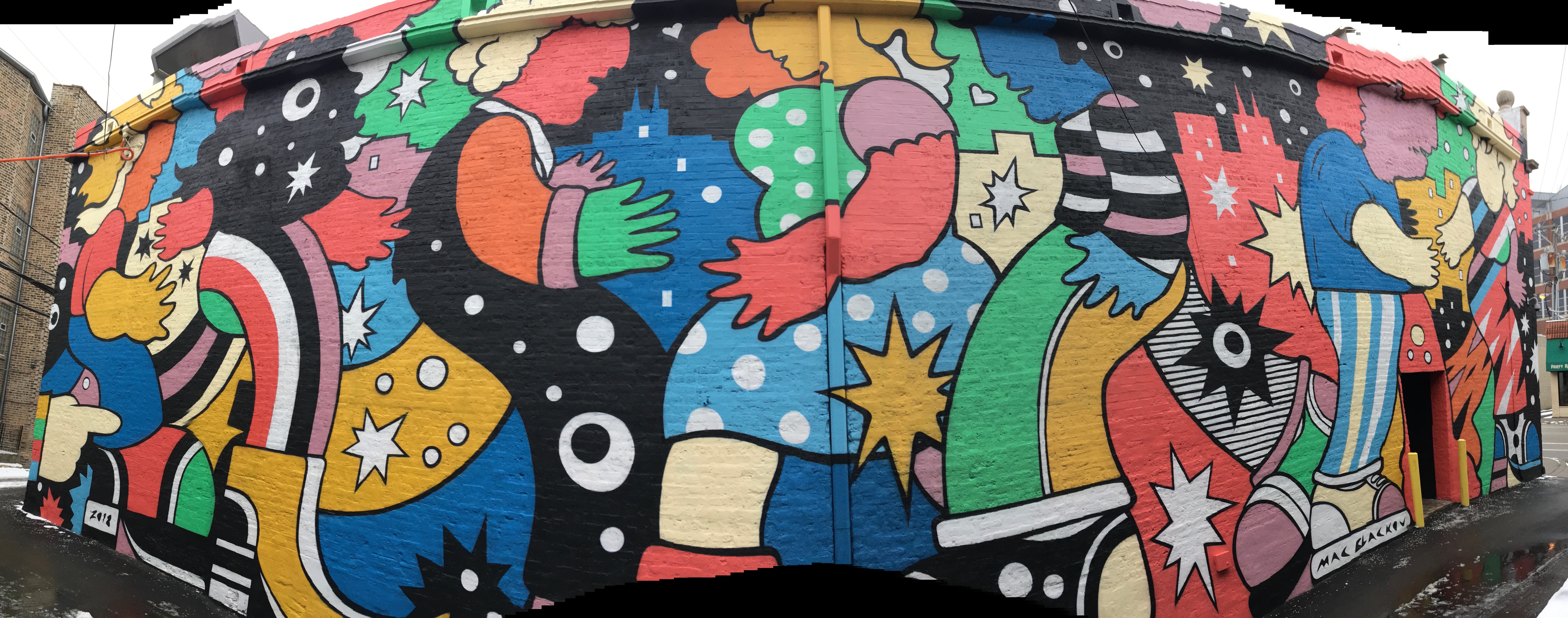 mural in Chicago by artist Mac Blackout.