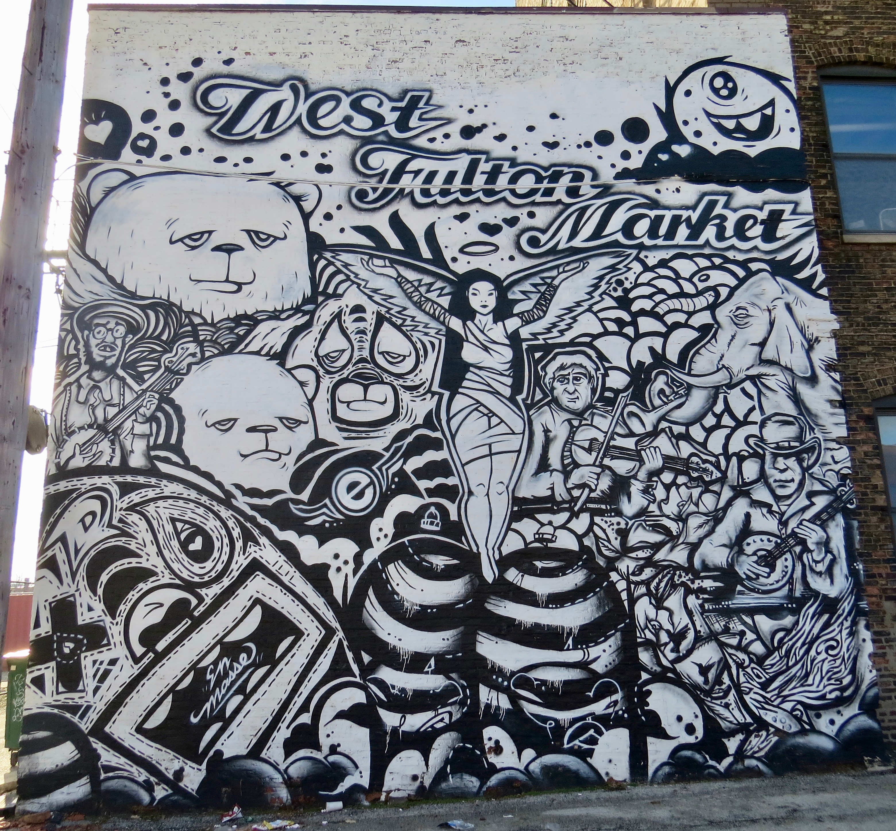 mural in Chicago by artist The Bear Champ.