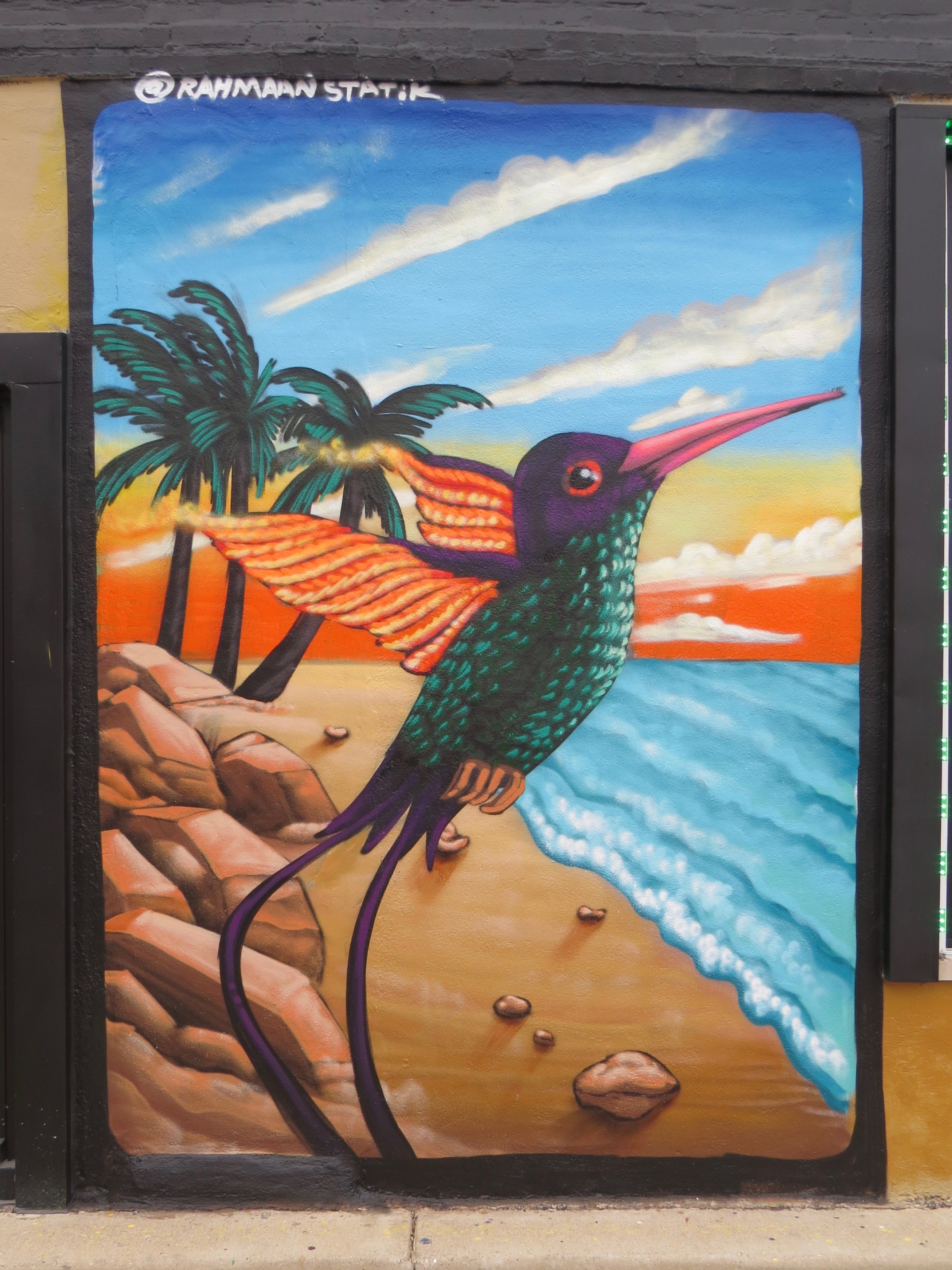 mural in Chicago by artist Rahmaan Statik. Tagged: animals