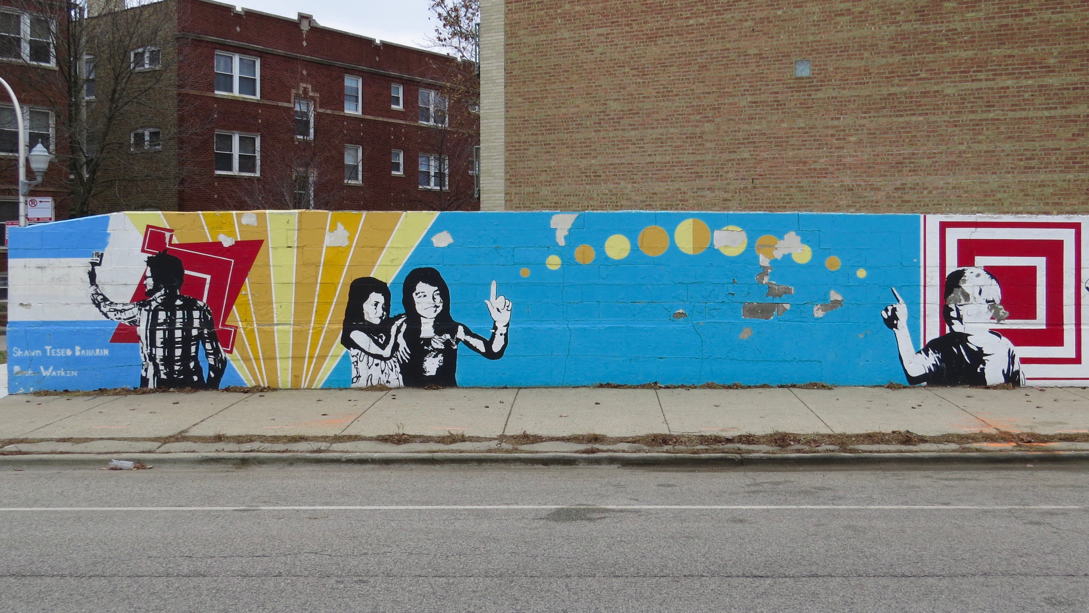 mural in Chicago by artist Shawn Teseo Ballarin. Tagged: music