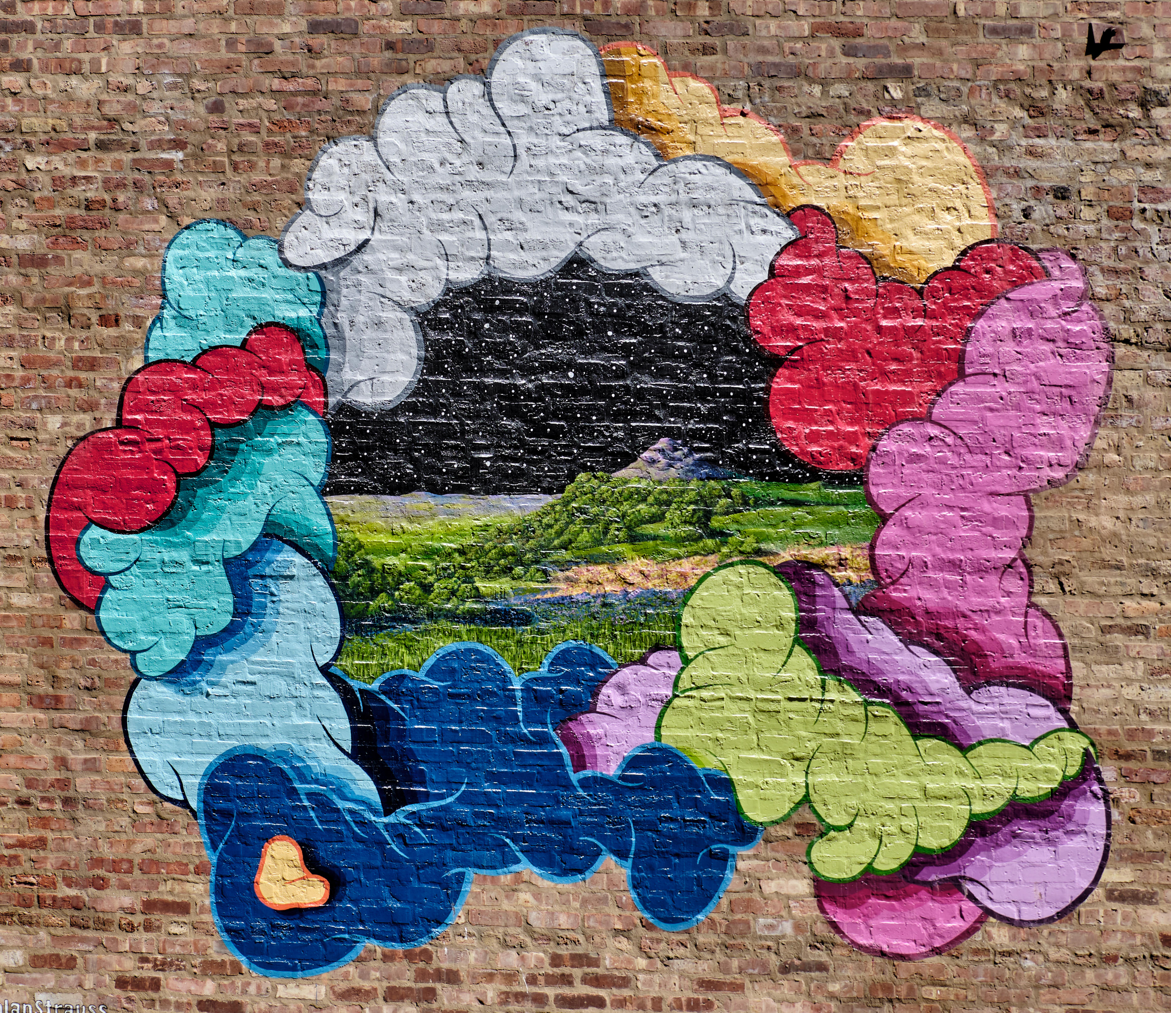 mural in Chicago by artist Kalan Strauss.