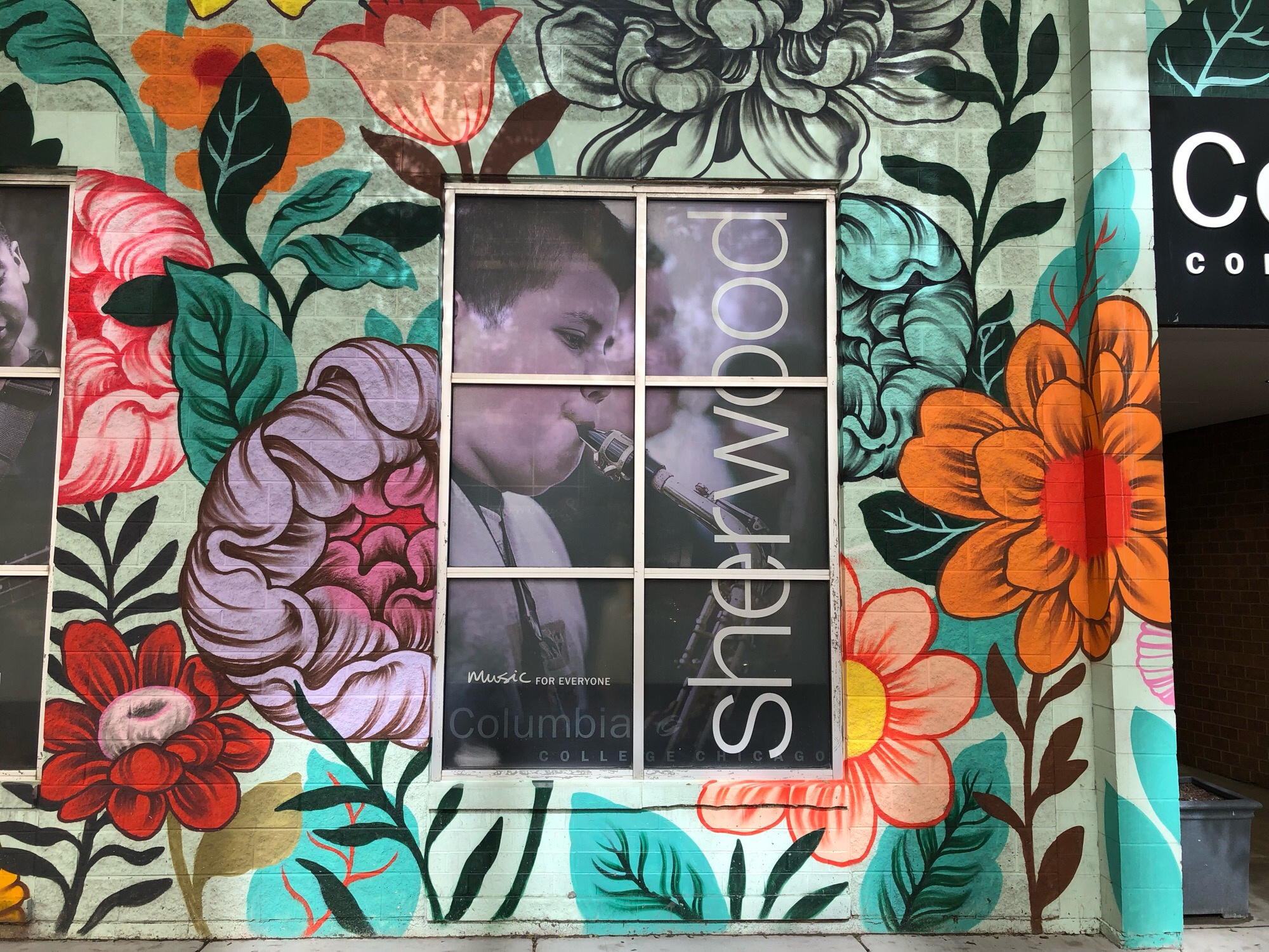 mural in Chicago by artist Ouizi.