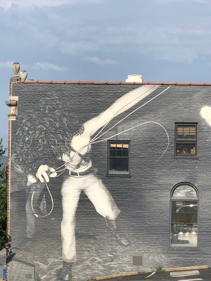 mural in Asheville by artist Scott Allred. Tagged: Chris Cornell, music, Soundgarden