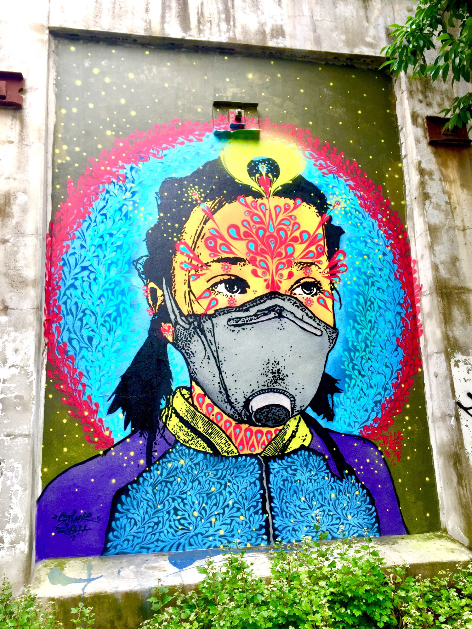 mural in Chicago by artist Stinkfish.