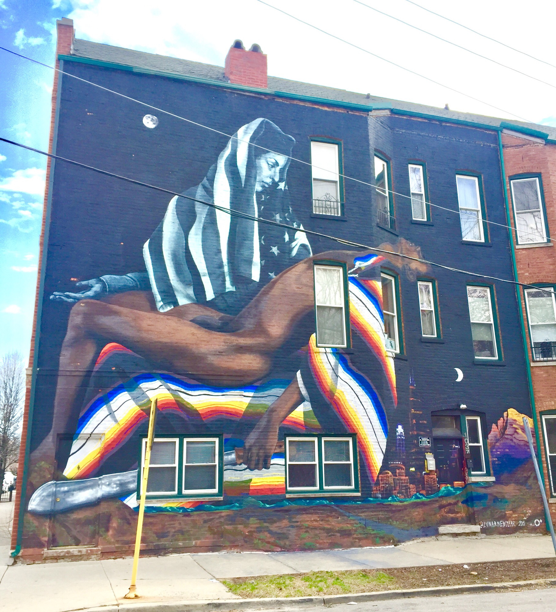 mural in Chicago by artist Layqa Nuna Yawar.