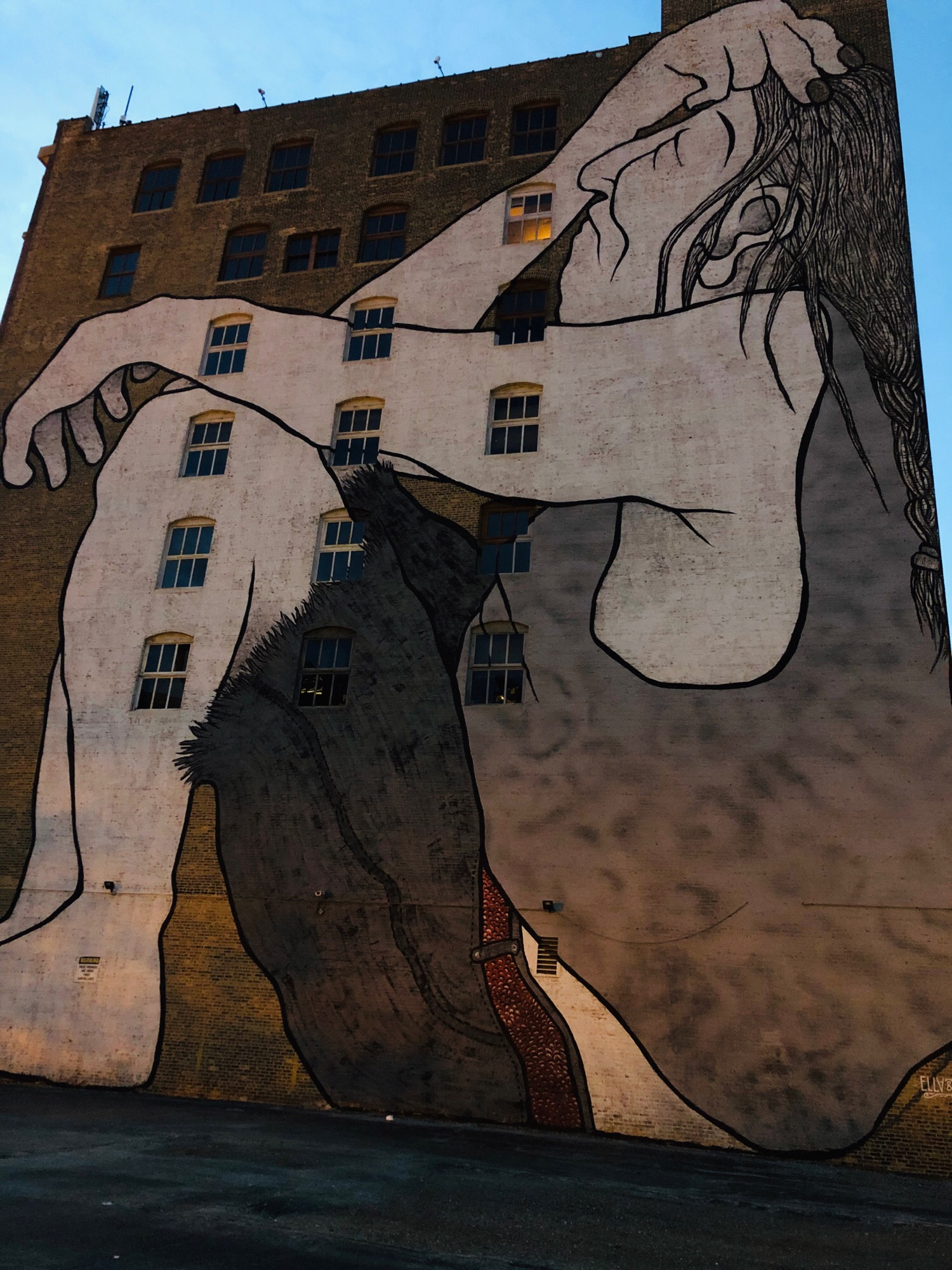 mural in Chicago by artist Ella & Pitr.