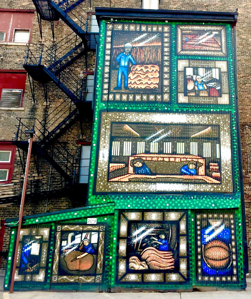 mural in Chicago by artist Sick Fisher.