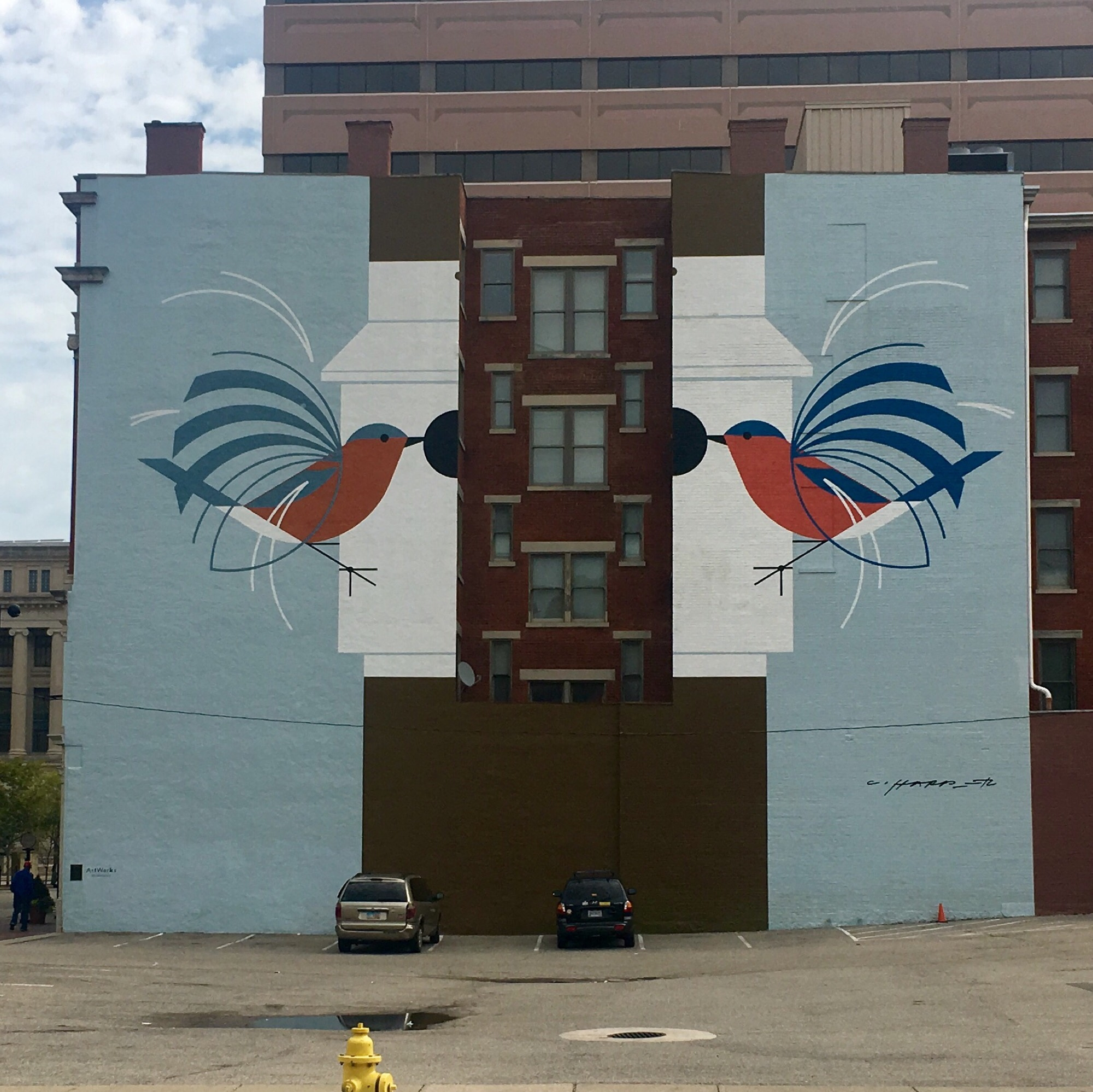 mural in Cincinnati by artist Jenny Ustick.
