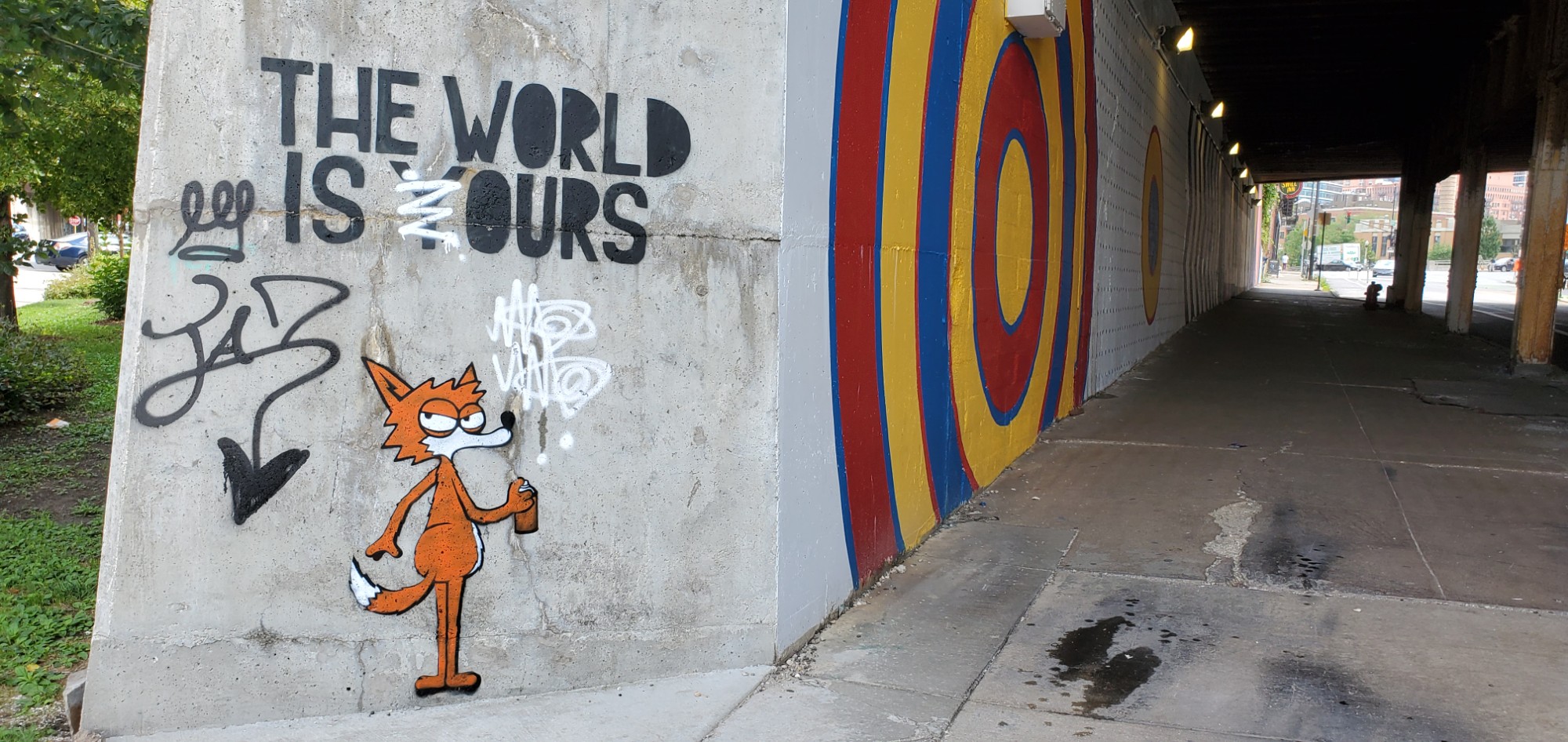 mural in Chicago by artist Mau Mau.