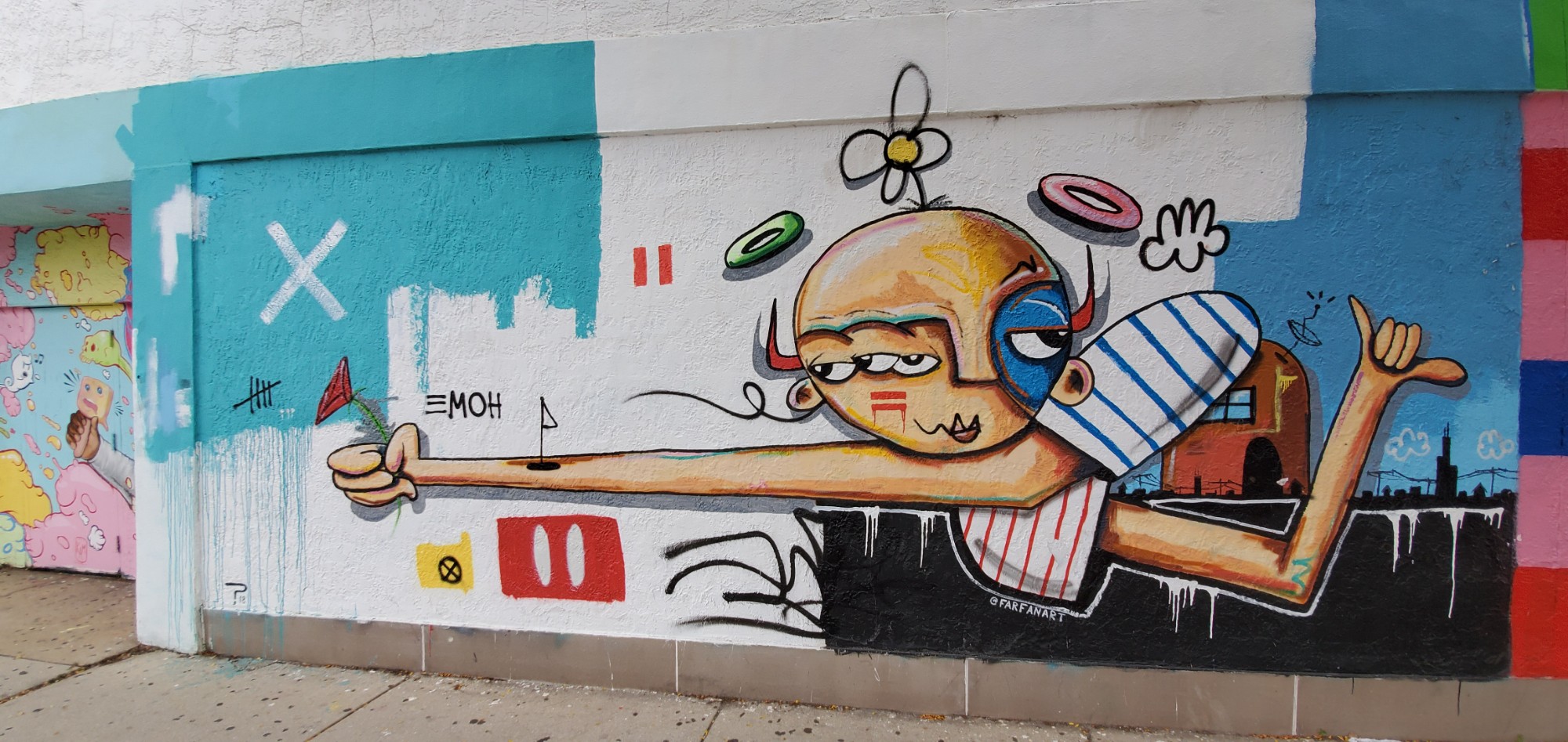 mural in Chicago by artist Sergio Farfán.