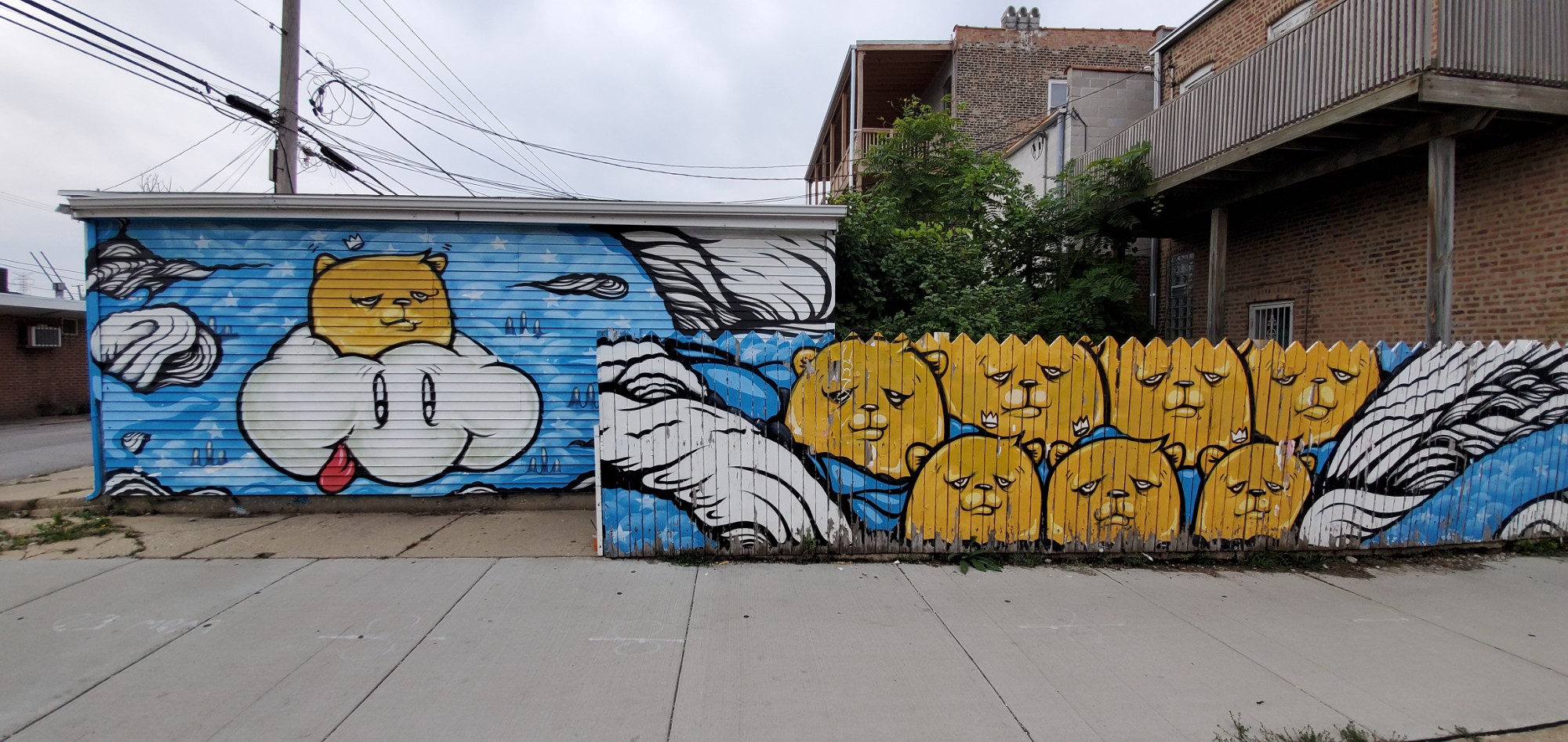 mural in Chicago by artist The Bear Champ.