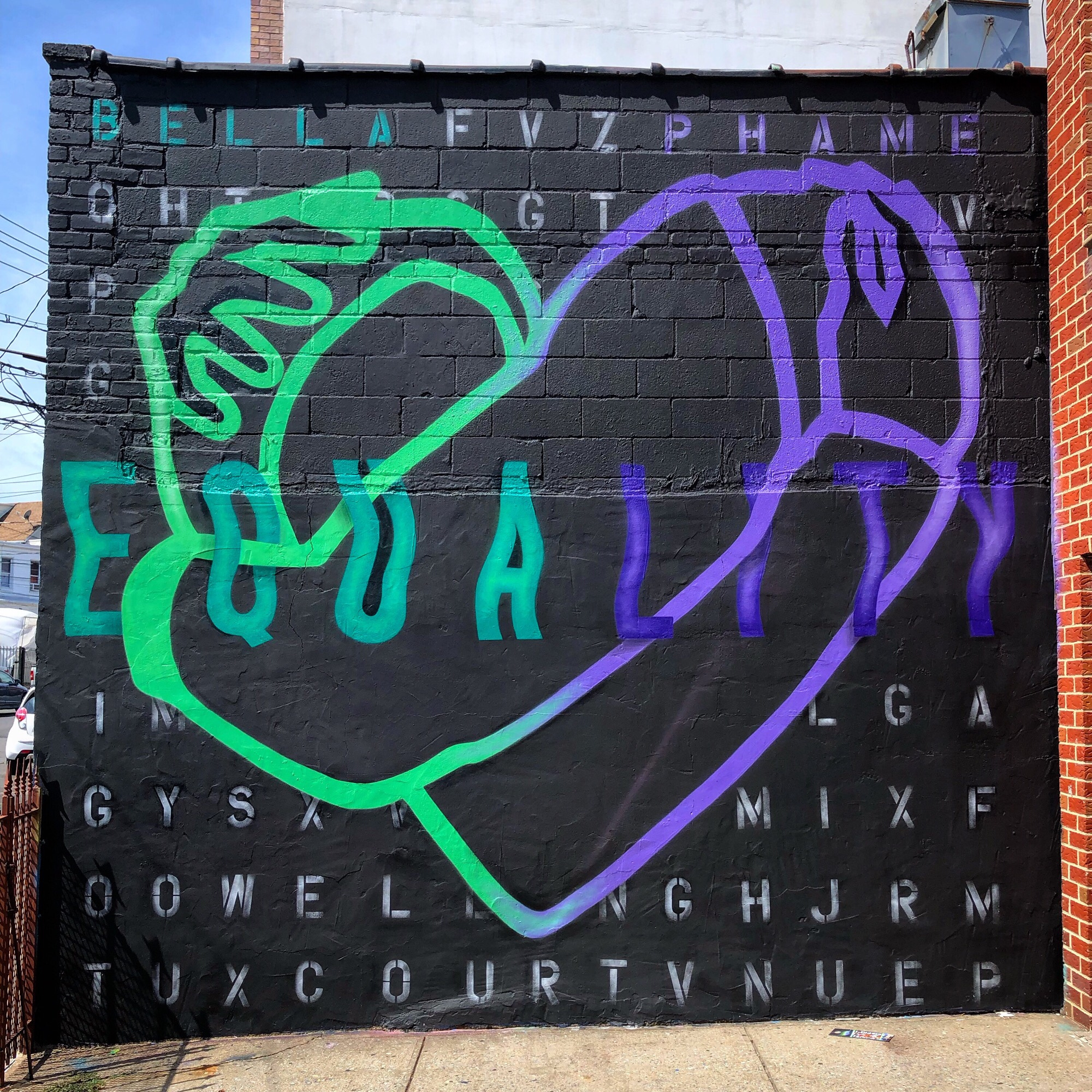 mural in Queens by artist Bella Phame.