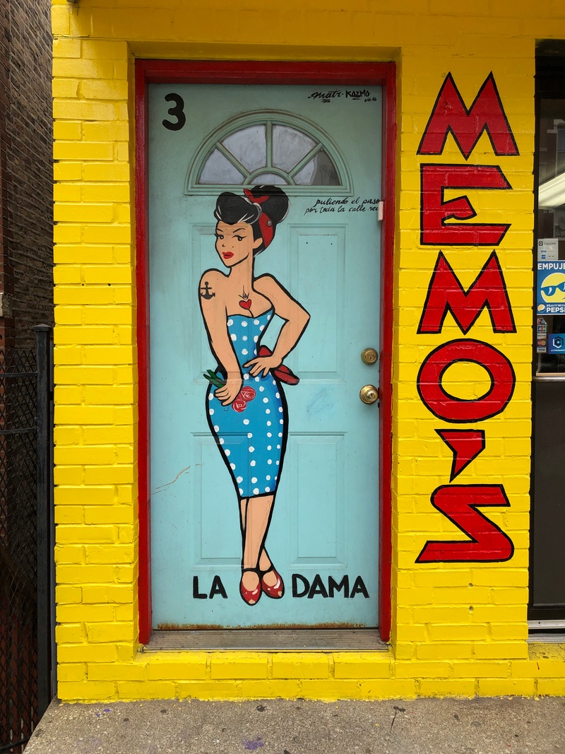 mural in Chicago by artist KOZMO. Tagged: Loteria