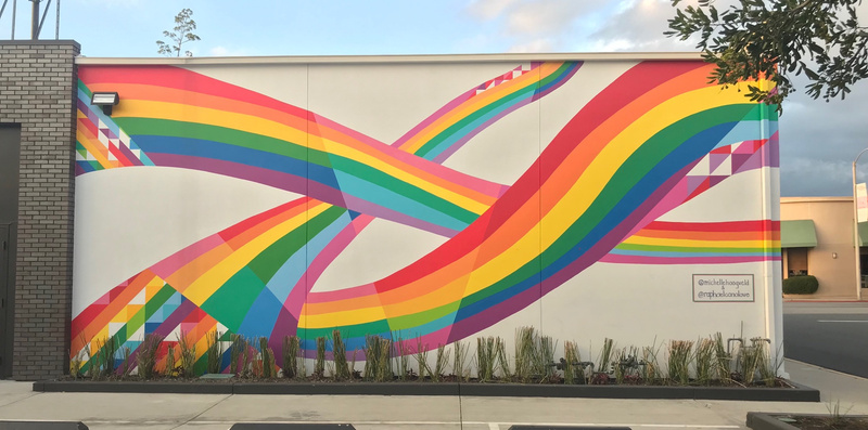 mural in West Hollywood by artist Michelle Hoogveld.