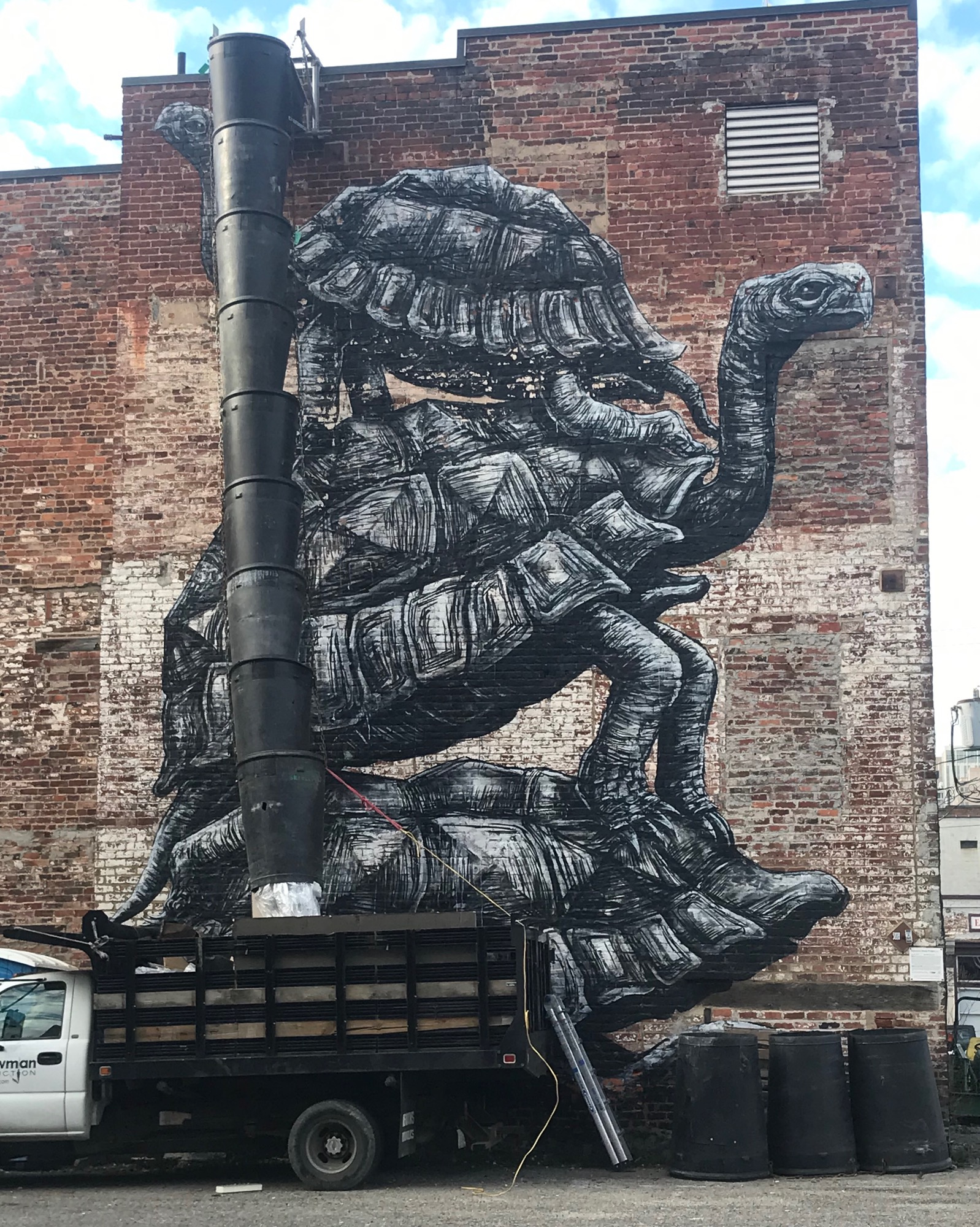 mural in Richmond by artist ROA.