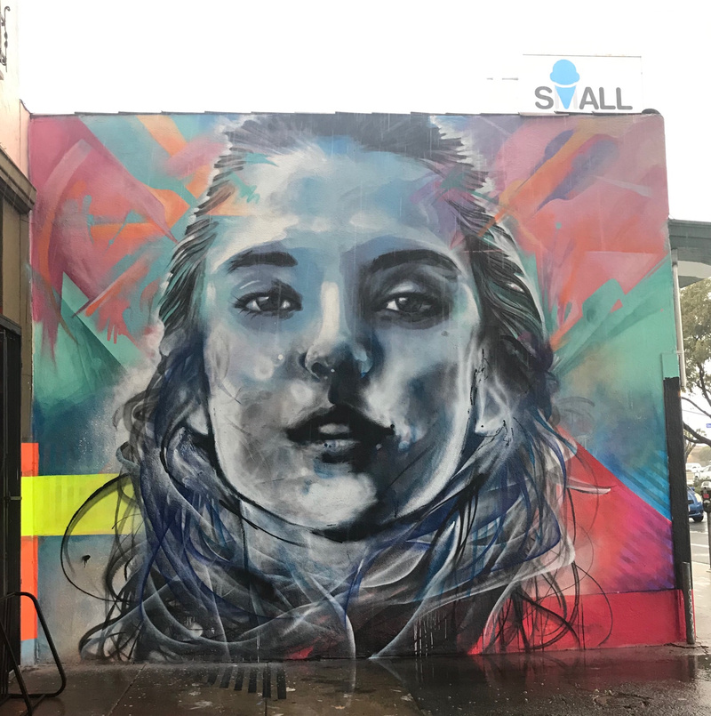 mural in Los Angeles by artist Christina Angelina.