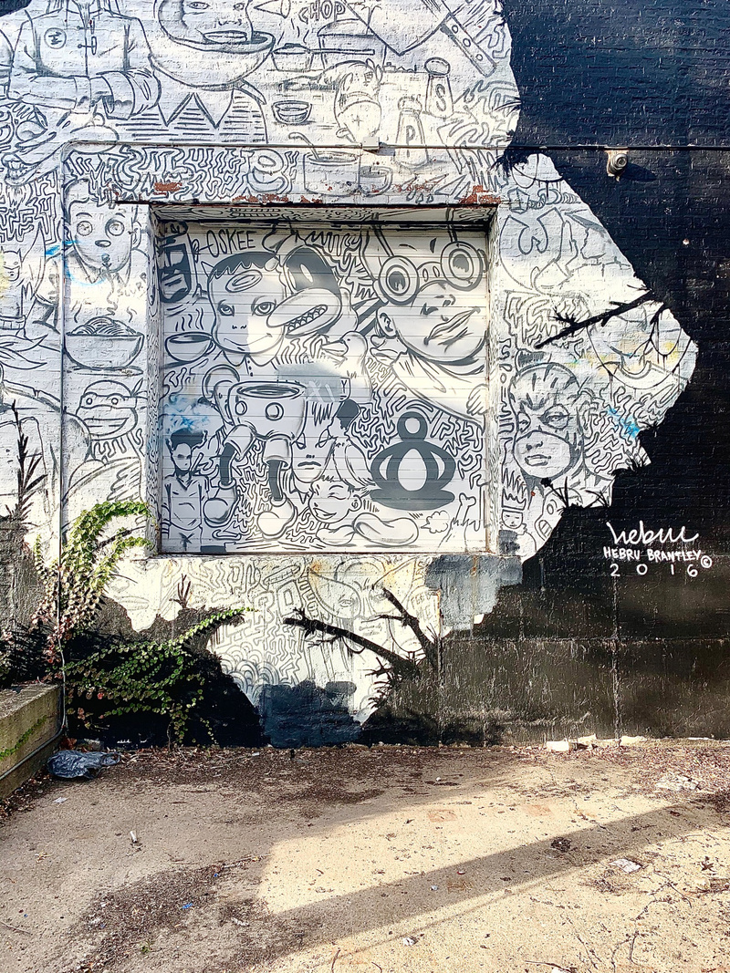 mural in Chicago by artist Hebru Brantley.