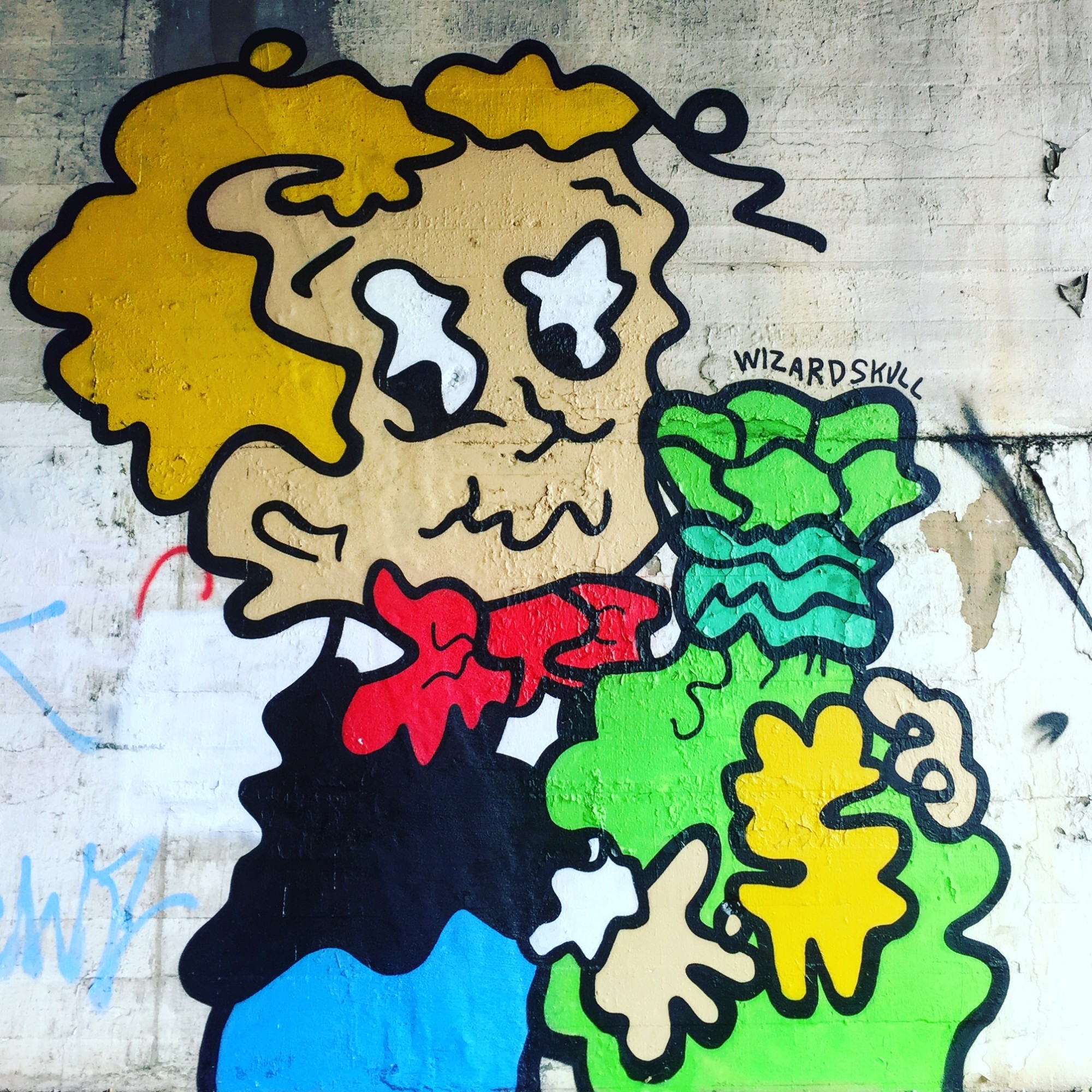 mural in Chicago by artist Wizard Skull.