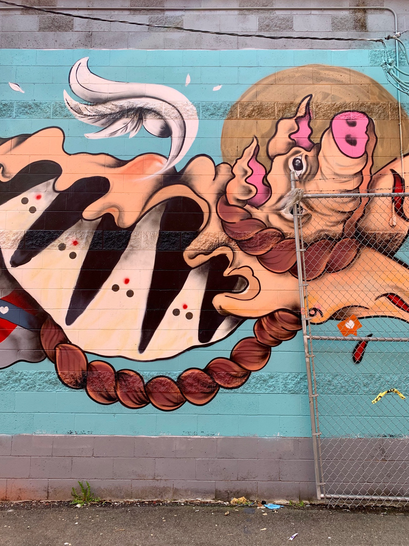 mural in Detroit by artist Tony Rave.