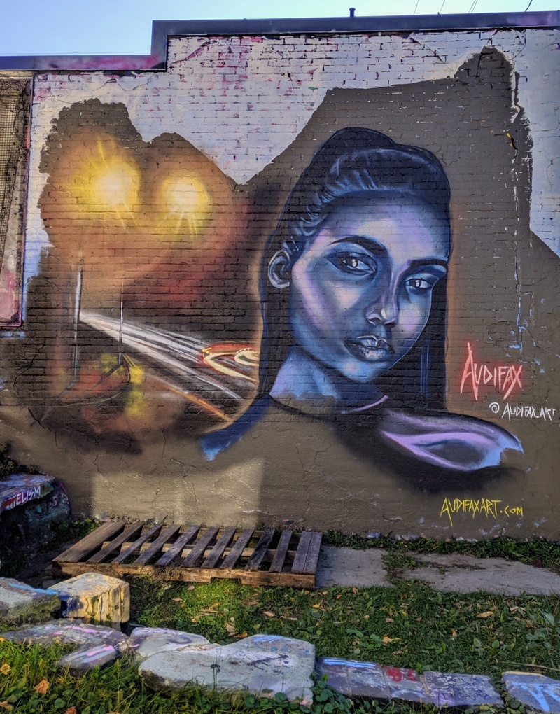 mural in Madison by artist Audifax.