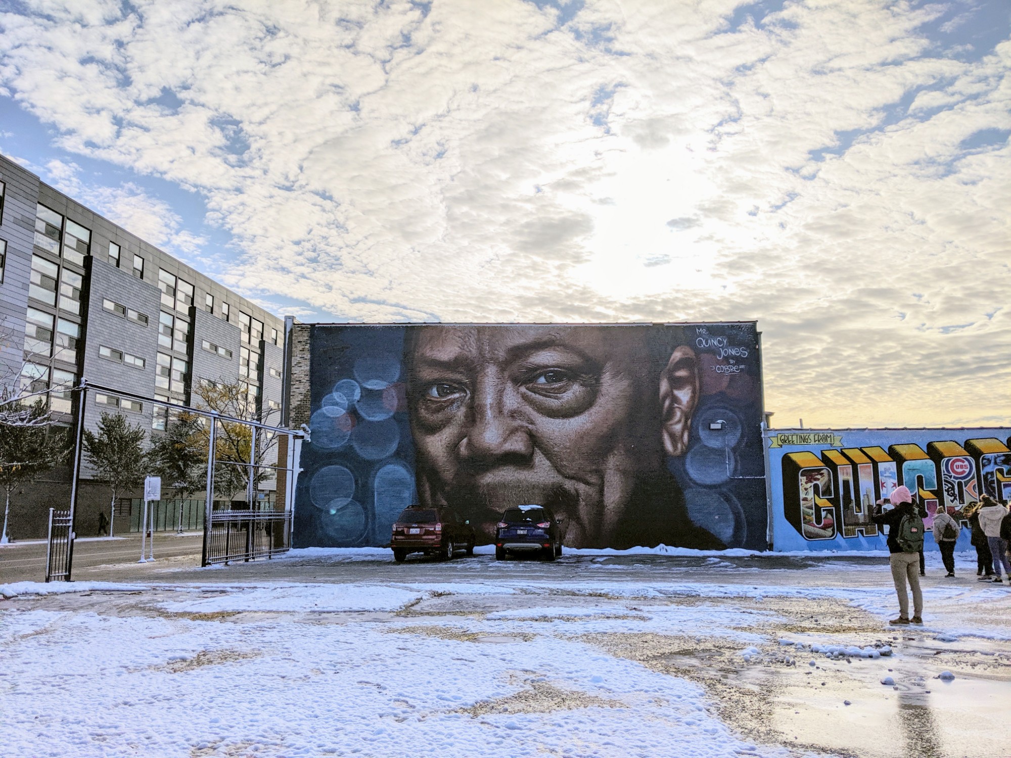 mural in Chicago by artist Cobre. Tagged: Quincy Jones