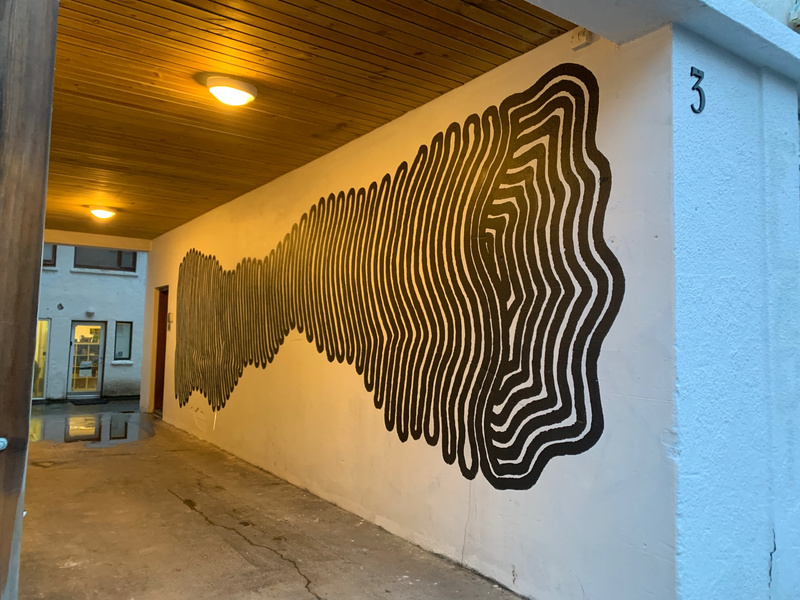 mural in Reykjavík by artist unknown.