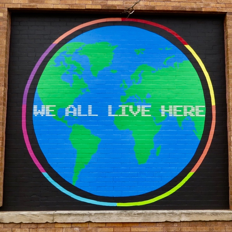 mural in Chicago by artist We All Live Here.
