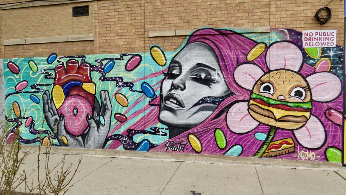 mural in Chicago by artist KOZMO.