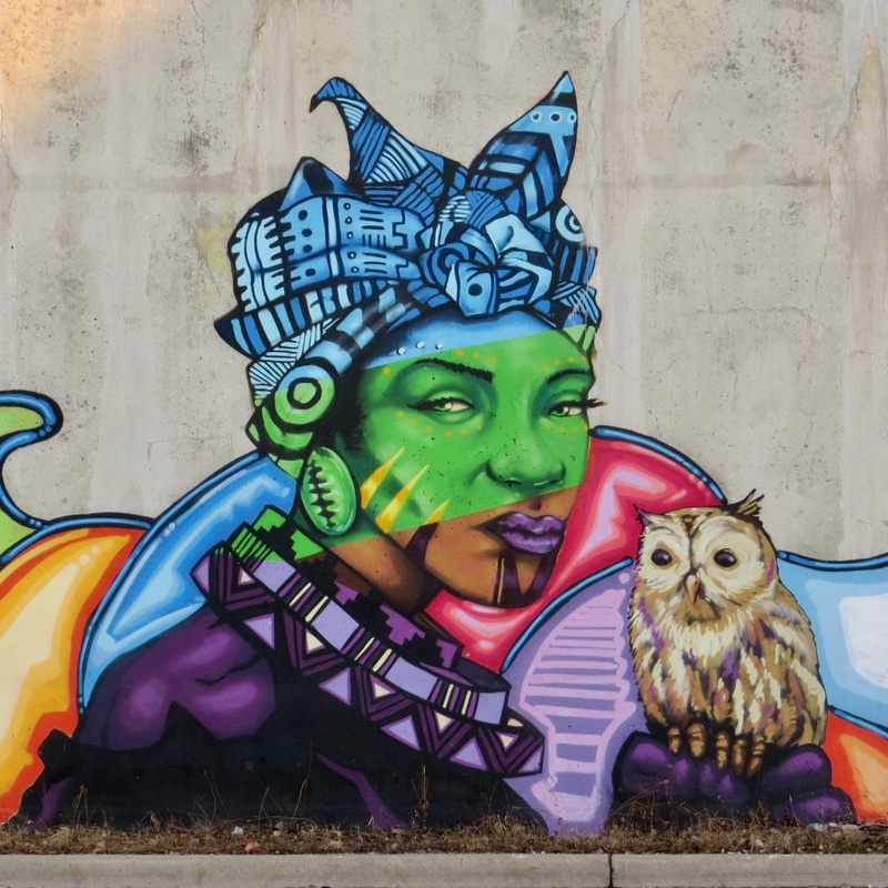 mural in Chicago by artist Rahmaan Statik.