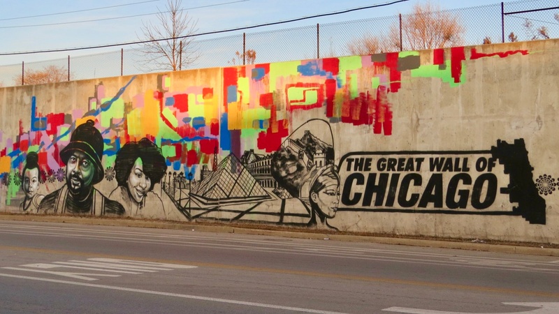 mural in Chicago by artist Rahmaan Statik.