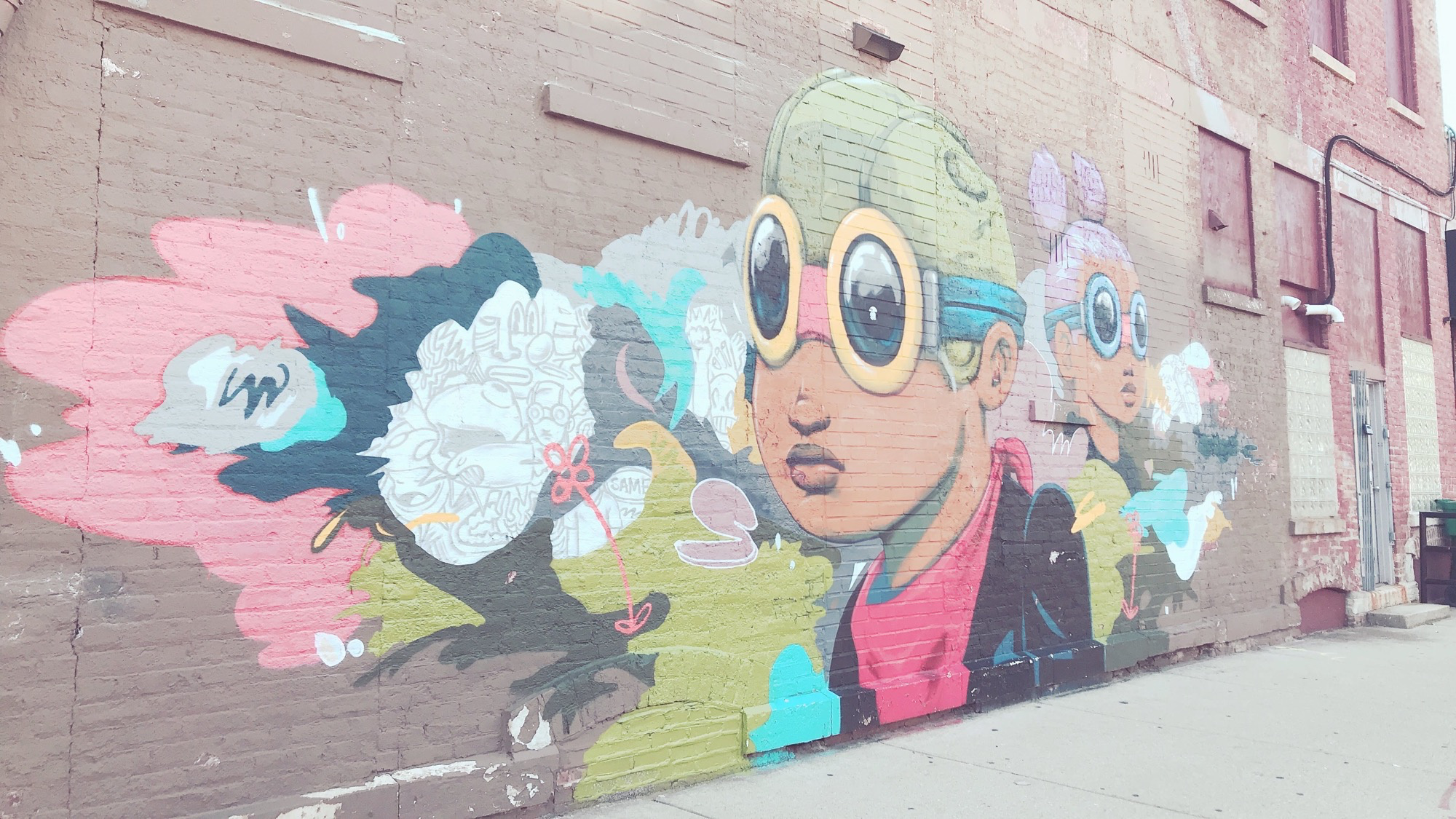 mural in Chicago by artist Hebru Brantley.