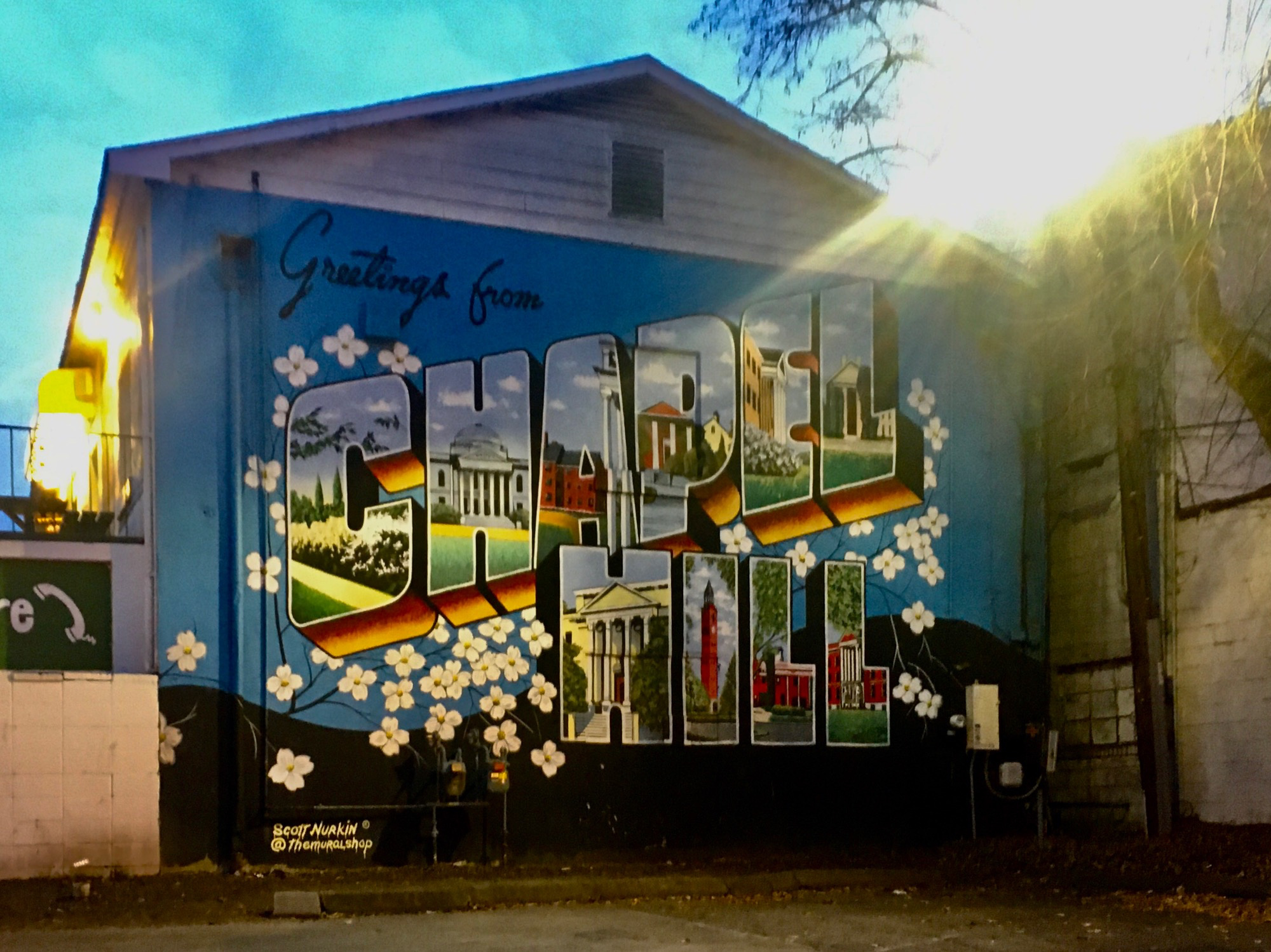 mural in Chapel Hill by artist Scott Nurkin.