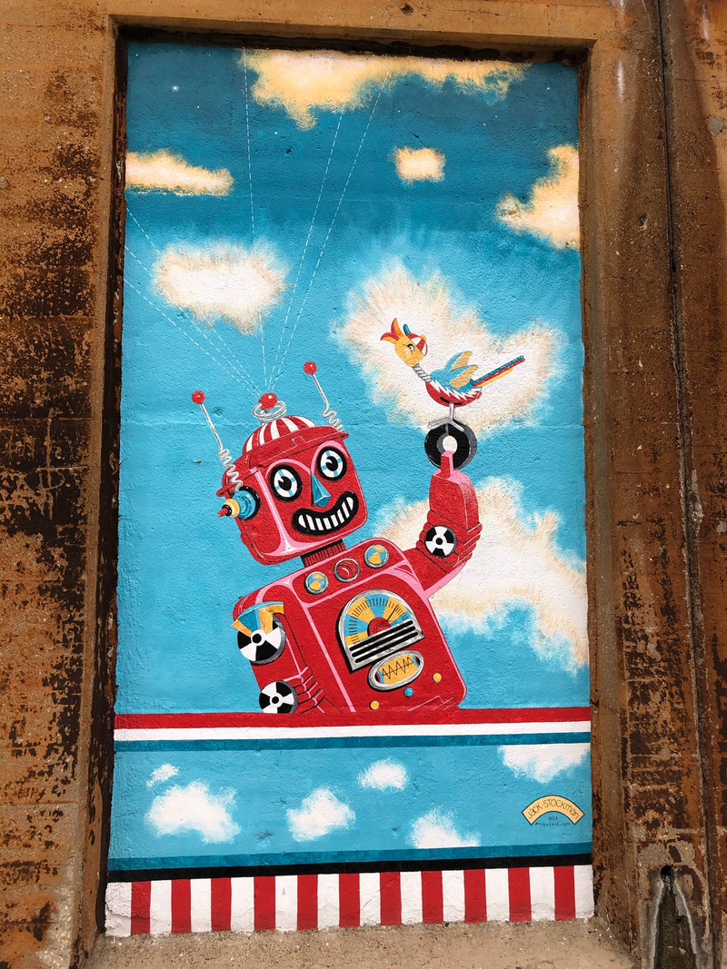 mural in Oak Park by artist Jack Stockman.