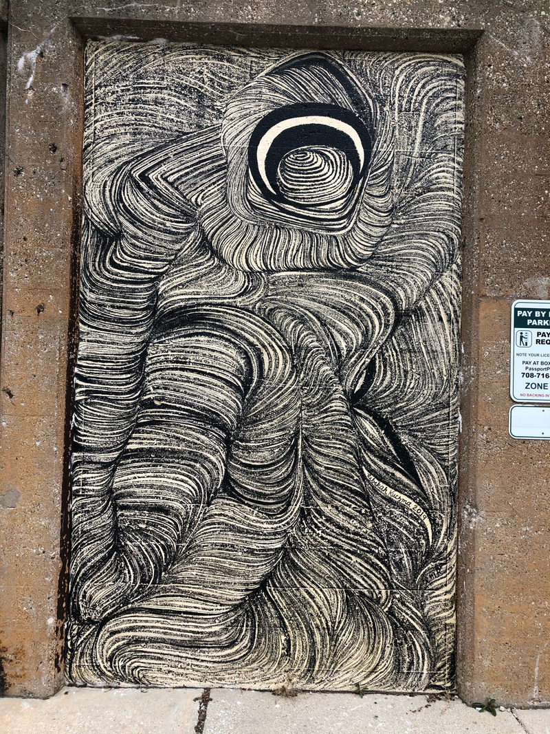 mural in Oak Park by artist unknown.