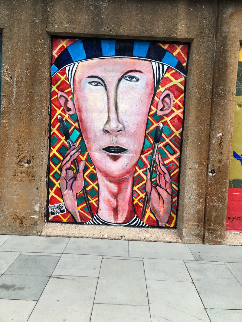 mural in Oak Park by artist Jonathan Franklin.