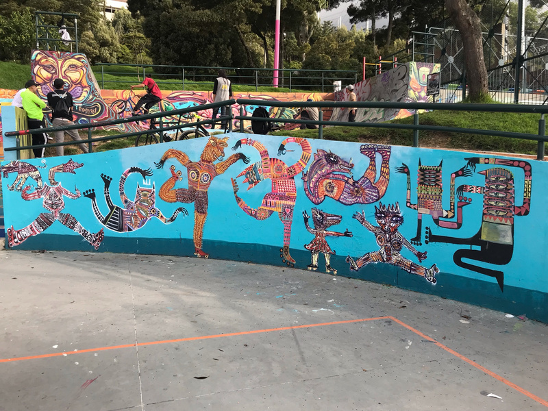 mural in Bogotá by artist unknown.