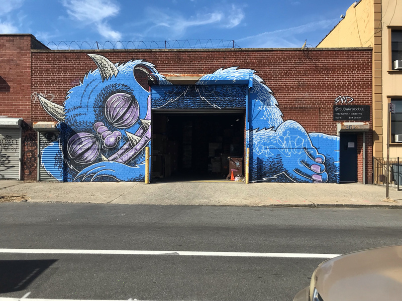 mural in Brooklyn by artist Subway Doodle.