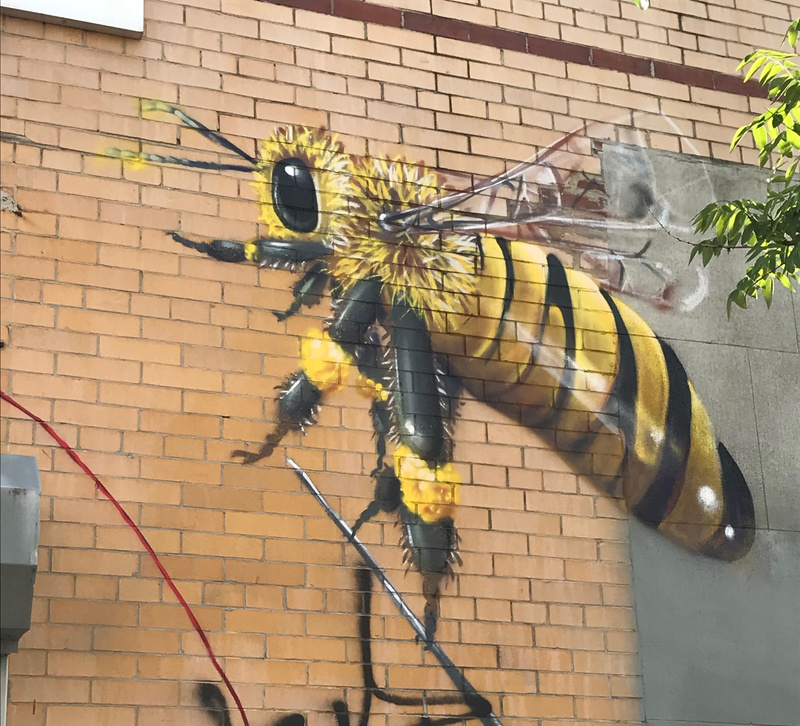 mural in Brooklyn by artist unknown.