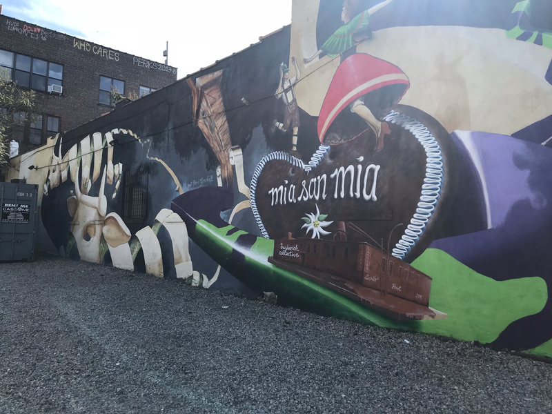 mural in Brooklyn by artist unknown.