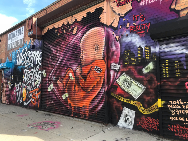 mural in Brooklyn by artist unknown.