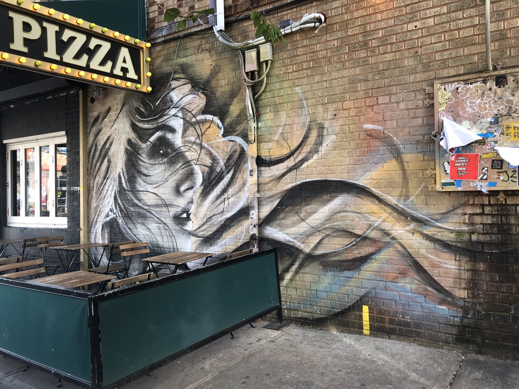 mural in Brooklyn by artist Christina Angelina.